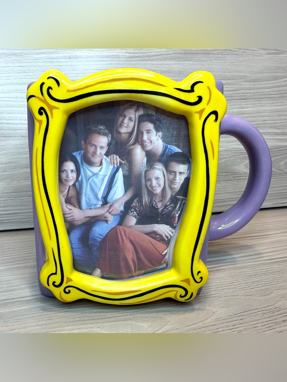 Silver Buffalo Friends in Frame Large Ceramic 3D Sculpted‎ Mug